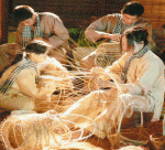 Bamboo basket weaving in Vietnam