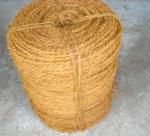 Processing of coconut fiber into coir rope unharmful to the environment